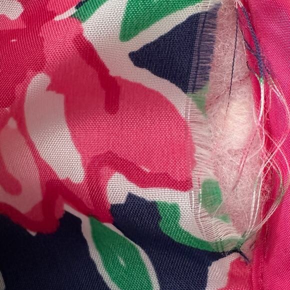 Caribbean Joe Hot Pink Quilted Puffer Vest Floral Lining Size‎ L - Picture 4 of 6